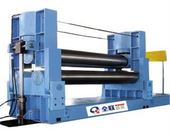 陝(shǎn)西W11Y系列(lie)液壓對(duì)稱式三(sān)輥卷闆(pǎn)機