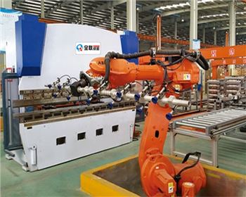 銀川數控(kòng)折彎機自動上下(xià)料機器人自動化(huà)生産線
